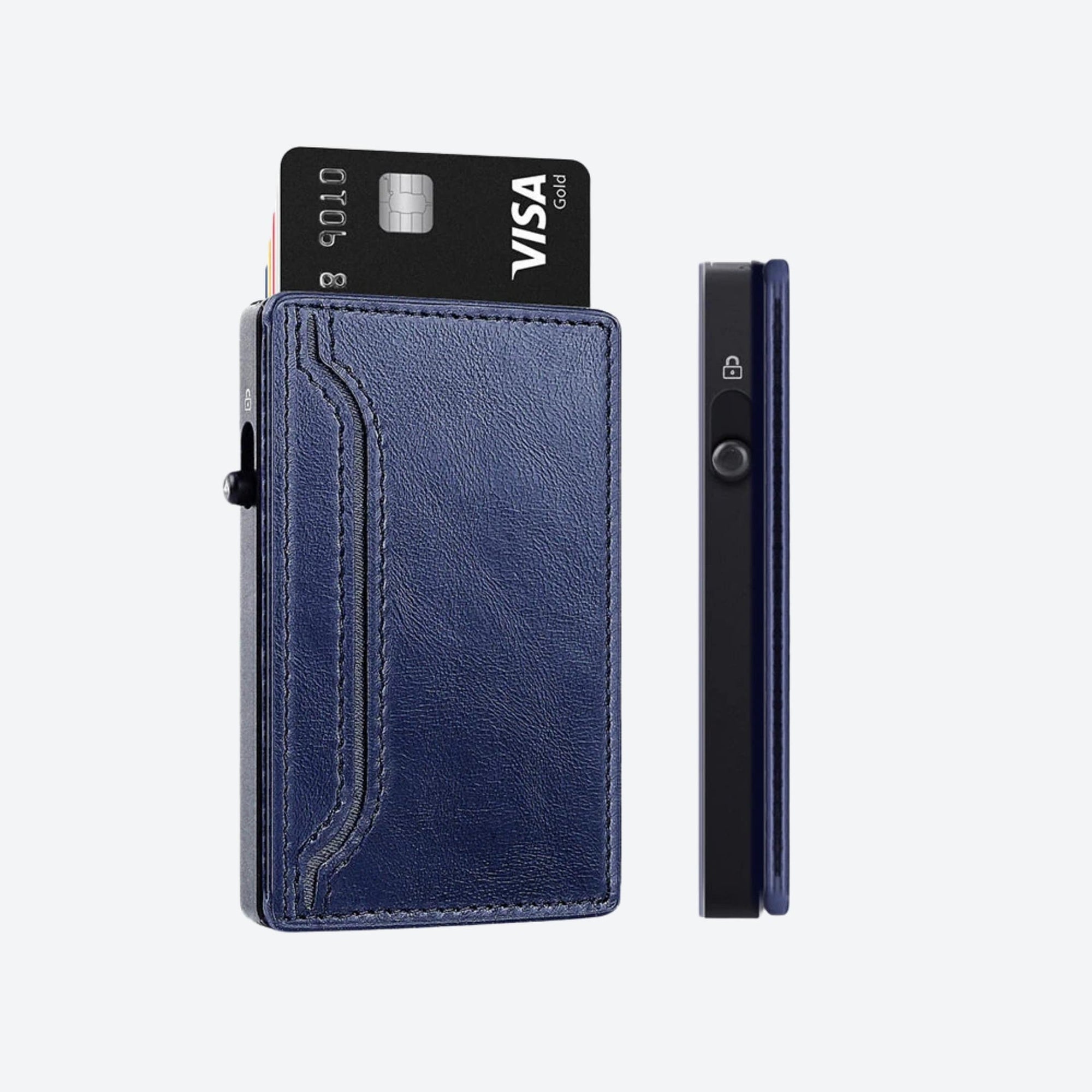 TOYFID PU Leather & Aluminum Pop-Up Wallet