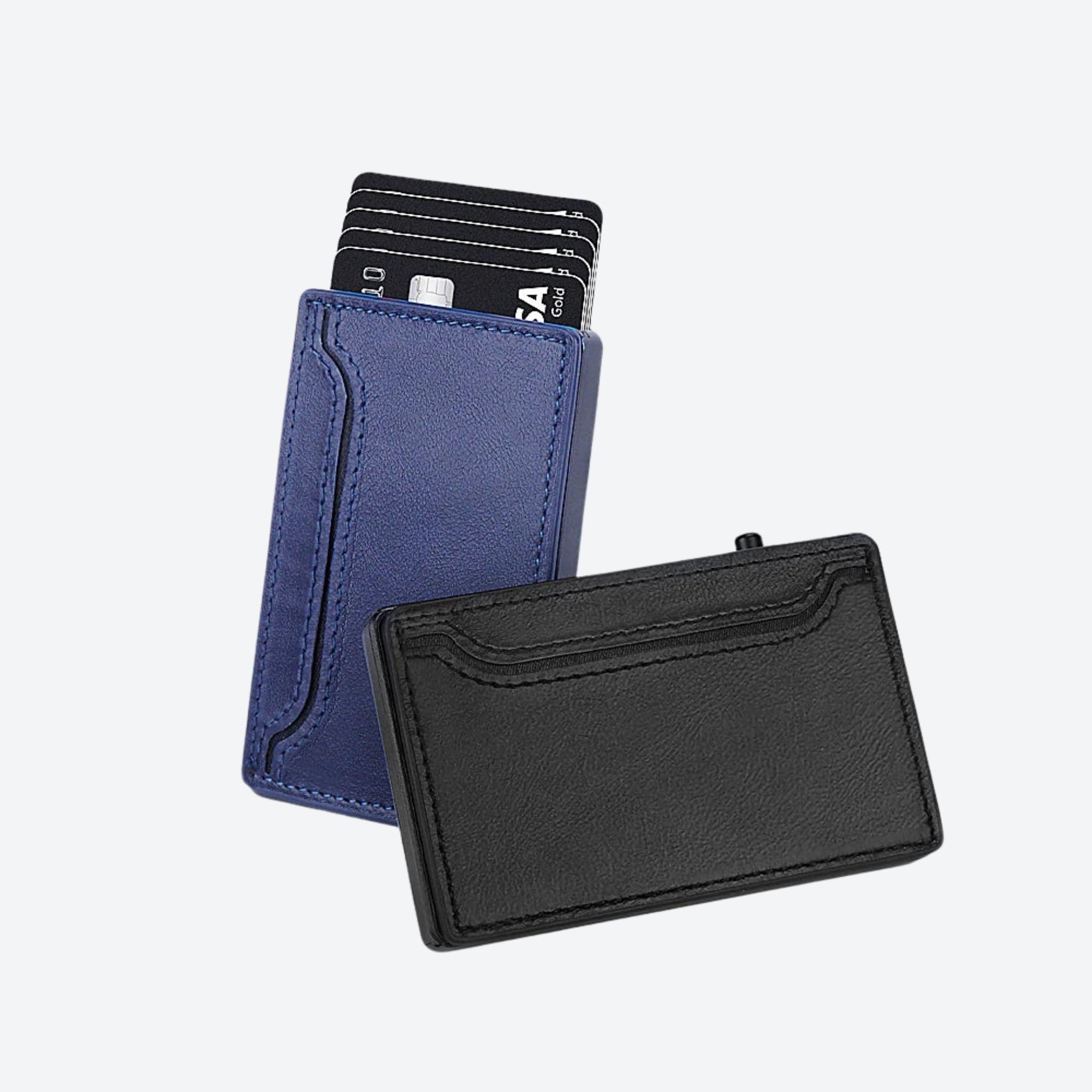 TOYFID PU Leather & Aluminum Pop-Up Wallet