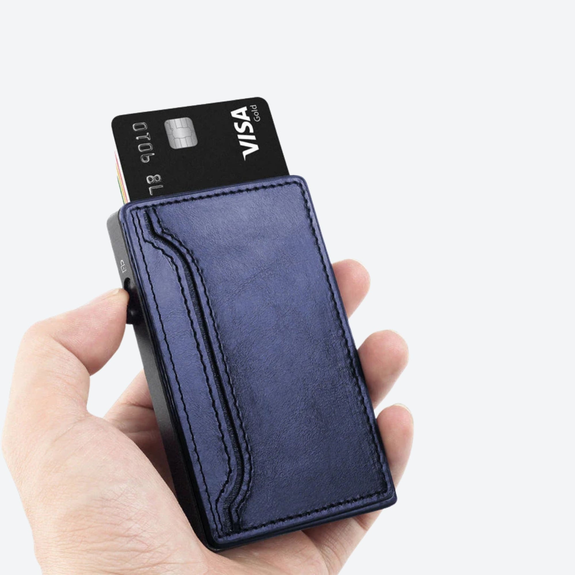 TOYFID PU Leather & Aluminum Pop-Up Wallet