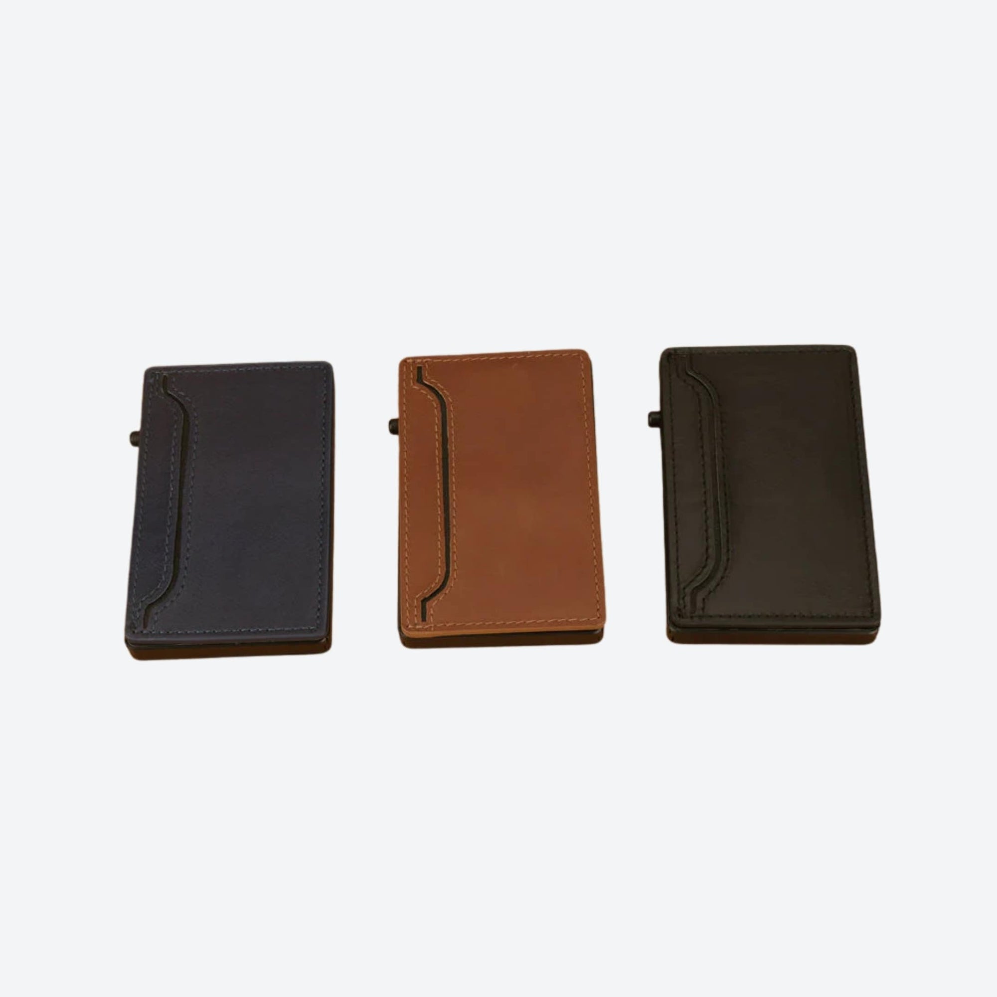 TOYFID PU Leather & Aluminum Pop-Up Wallet