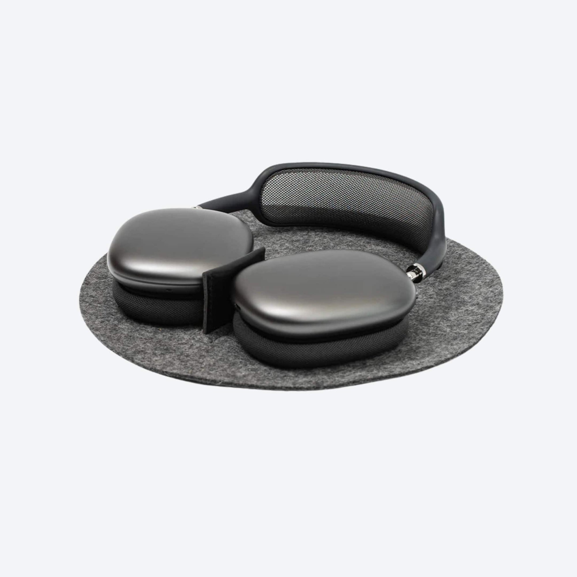 Gray neck massager on a white background